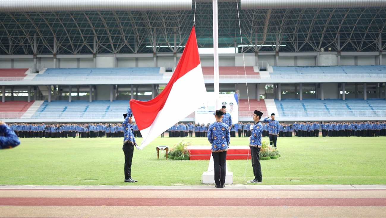 UPACARA PERINGATAN  HARI ULANG TAHUN KORPRI DI PEMDA DIY