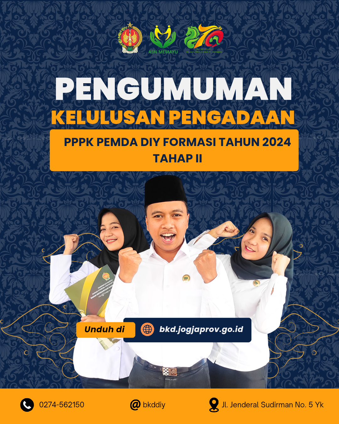 Pengumuman Kelulusan Pengadaan PPPK DIY Formasi Tahun 2024 Tahap II