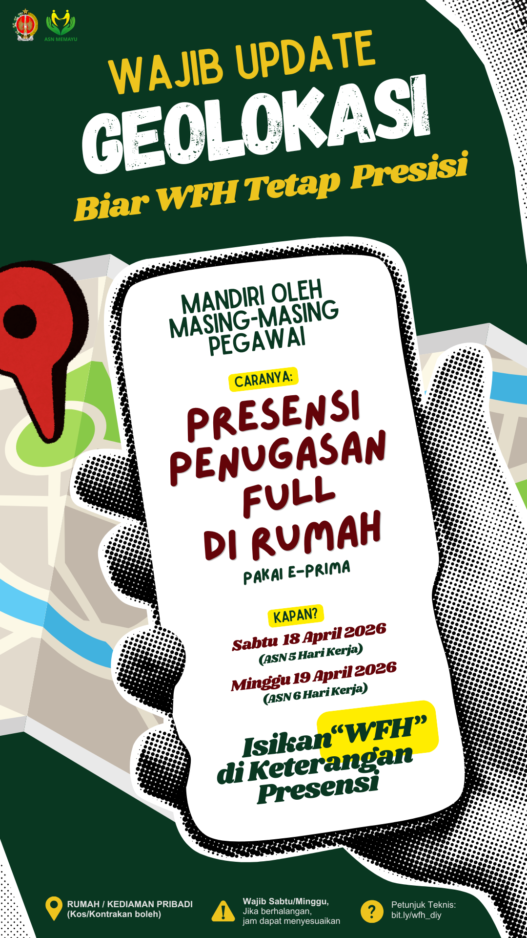 Pembaruan Data Geolocation Kediaman ASN Pemda DIY untuk Optimalisasi Presensi WFH