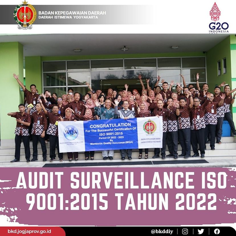 Selamat! BKD Kembali Mempertahankan Sertifikat ISO 9001:2015