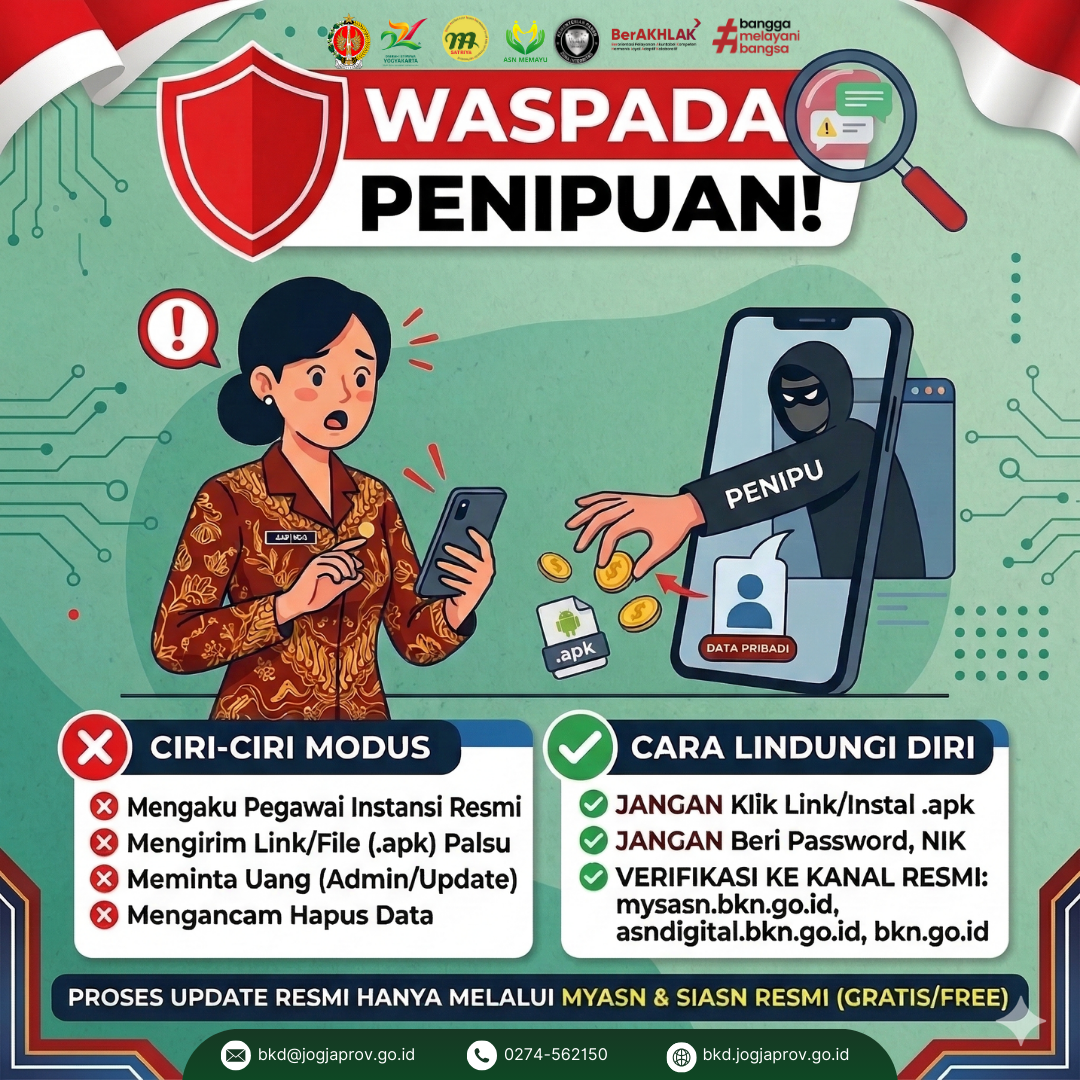 WASPADA! Penipuan Modus Update Data ASN Mengatasnamakan BKN, Jangan Klik Link Sembarangan