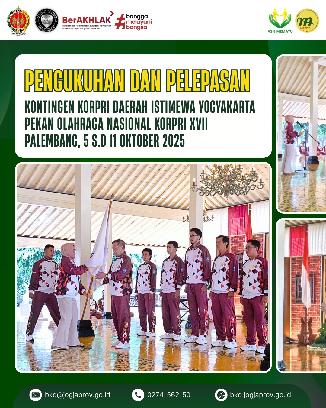 Kontingen KORPRI DIY Siap Berlaga di PORNAS XVII